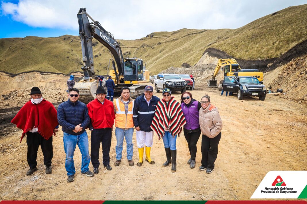 Vía Ambato – Pasa – El corazón tiene 75% de avance Vía Ambato – Pasa – El corazón tiene 75% de avance