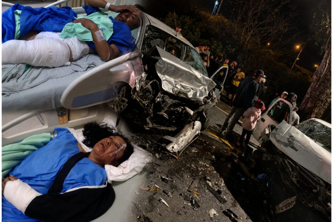 Padre, madre e hijo resultaron gravemente heridos Padre, madre e hijo resultaron gravemente heridos